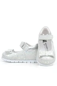 Rakerplus Hakiki Deri Gümüş Desenli Kız Bebek Babet Ayakkabı thumbnail 12