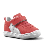 Rakerplus Pup Hakiki Deri Kırmızı Cırtlı Lastikli İlk Adım Bebek Ayakkabı thumbnail 1