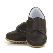 Hakiki Deri Kahverengi Cırtlı Bebek Patik Ayakkabı thumbnail 7