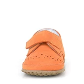 Hakiki Deri Turuncu Cırtlı Bebek Patik Ayakkabı thumbnail 3