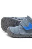 Rakerplus Popeye Hakiki Deri Gri Mavi İlk Adım Unisex Bebek Ayakkabısı thumbnail 9
