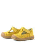 Rakerplus Shaun Hakiki Deri Sarı Cırtlı Anatomik Bebek Sandalet thumbnail 6