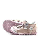 Hakiki Deri Püsküllü Pembe Cırtlı Yazlık İlk Adım Ayakkabı thumbnail 4