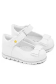 Rakerplus Beyaz Rugan Fiyonklu Papatya Detaylı Kız Bebek Babet Ayakkabı thumbnail 9