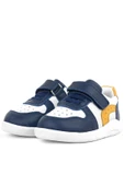 Rakerplus Hakiki Deri Anatomik Lacivert Beyaz Bebek Spor Ayakkabı thumbnail 4