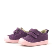 Rakerplus Sonic Hakiki Deri Mor Cırtlı Anatomik Bebek Spor Ayakkabı Sneaker thumbnail 5