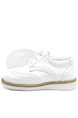 Rakerplus Hidra Beyaz Rugan Bağcıklı Erkek Bebek Ayakkabı - 10