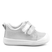 Rakerplus Sonic Hakiki Deri Beyaz Işıltılı Anatomik Bebek Spor Ayakkabı thumbnail 2