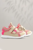 Rakerplus Bej Pembe Cırt Cırtlı Kız Çocuk Spor Ayakkabı thumbnail 1