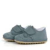 Hakiki Deri Gri Cırtlı Bebek Patik Ayakkabı thumbnail 5