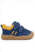 Rakerplus Schaggy Hakiki Deri Lacivert Sarı Bebek Spor Ayakkabı thumbnail 11