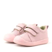 Rakerplus Sonic Hakiki Deri Pembe Cırtlı Anatomik Bebek Spor Ayakkabı Sneaker - 4
