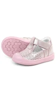 Rakerplus Shaun Hakiki Deri Pembe Simli Cırtlı Anatomik Bebek Sandalet Ayakkabı - 7