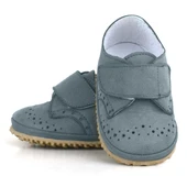 Hakiki Deri Gri Cırtlı Bebek Patik Ayakkabı thumbnail 7