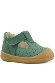 Rakerplus Shaun Hakiki Deri Yeşil Cırtlı Anatomik Bebek Sandalet thumbnail 9