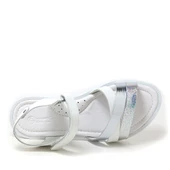 Artico Alexia Hakiki Deri Vaketa Gümüş Beyaz Kız Çocuk Sandalet thumbnail 6