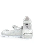 Rakerplus Hakiki Deri Gümüş Desenli Kız Bebek Babet Ayakkabı thumbnail 6