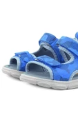 Rakerplus Wisps Hakiki Deri Mavi Kamuflaj Bebek Sandalet - 6