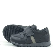 Rakerplus Hakiki Deri Siyah Cırtlı Bebek Spor Ayakkabı thumbnail 5