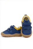 Rakerplus Schaggy Hakiki Deri Lacivert Sarı Bebek Spor Ayakkabı thumbnail 7