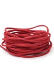 Hakiki Deri Kırmızı 5 MM 10 M Kordon Bağcık thumbnail 1