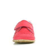 Hakiki Deri Nar Çiçeği Cırtlı Bebek Patik Ayakkabı thumbnail 4