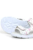 Rakerplus Beyaz Flamingo Cırtlı Bebek Sandalet Ayakkabı - 6