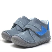 Rakerplus Popeye Hakiki Deri Gri Mavi İlk Adım Unisex Bebek Ayakkabısı thumbnail 5