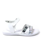 Artico Alexia Hakiki Deri Vaketa Gümüş Beyaz Kız Çocuk Sandalet thumbnail 2