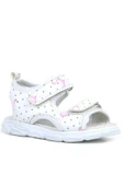 Rakerplus Beyaz Flamingo Cırtlı Bebek Sandalet Ayakkabı - 1