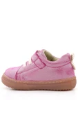 Anatomik Hakiki Deri Yumuşak Pembe Çiçekli Cırtlı Kız Çocuk Ayakkabı - 3