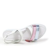 Artico Alexia Hakiki Deri Vaketa Beyaz Kız Çocuk Sandalet - 4