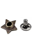9 MM Antik Renk Perçin Yıldız Rivet 30 Adet thumbnail 4