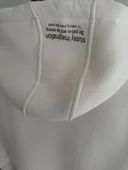 Üç İplik Kapşonlu Baskılı SweatShirt - Beyaz thumbnail 5