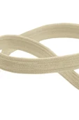 Krem Rengi 12 mm 5 mt Dayanıklı Sert Yassı Elastik Şerit Lastik thumbnail 2