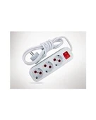 Almera 3lü 3mt Anahtarlı Topraklı Priz (9230203) thumbnail 2