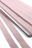 Pudra Renk 6 mm 5 mt Dayanıklı Sert Yassı Elastik Şerit Lastik thumbnail 2