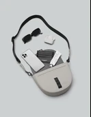 Gaston Luga Spläsh Moon Crossbody Omuz Çantası - Taupe - 5