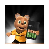 Duracell Cef 14 Şarj Aleti + 2'şer Adet Aa ve Aaa Pil ( 4 Saat Şarj Cihazı, 1 Adet) + AA 1300 mAh Piller, 2 Li Paket - 2