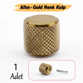 Tek Vidalı Çizgili Lüks Gold Düğme Metal Kulp Çekmece Mobilya Mutfak Dolabı Dolap Kulbu Kulpları thumbnail 1