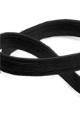 Siyah 20 mm 5 mt Dayanıklı Sert Yassı Elastik Şerit Lastik thumbnail 2