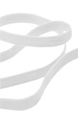 Beyaz 12 mm 5 mt Dayanıklı Sert Yassı Elastik Şerit Lastik thumbnail 1
