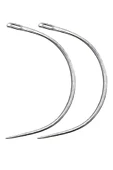 Eğri 2 Adet 1,5 MM Çuvaldız Saraç El Dikiş İğnesi - 1