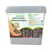Biohumus Organik Gübre Bitki Besin Gübresi 10 Litre,% 35 Humik Fulvik Asit,%6 Organik NPK,%70 Organik Madde, Kokusuz, Uluslarası Organik Sertifikalı, Bitki Besleyici, Kök Geliştirici - 1