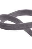 Koyu Gri 12 mm 5 mt Dayanıklı Sert Yassı Elastik Şerit Lastik thumbnail 2