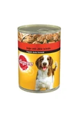 Pedigree  Biftekli Parça Etli Konserve Yetişkin Köpek Maması 400 G - 1