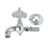 FKN Desenli Perlatörlü Parlak Krom Osmanlı Musluk - 3