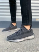 JET-305 Pulse Bağcıklı Triko Kumaş Erkek Günlük Spor Ayakkabı TBT - Siyah thumbnail 2