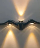 Elektrikle Çalışır, 10 Watt İç ve Dış Mekan AMBER IŞIK Kelvin Led Aplik, Modern Tasarım Armatür thumbnail 5