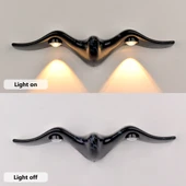 Elektrikle Çalışır, 10 Watt İç ve Dış Mekan AMBER IŞIK Kelvin Led Aplik, Modern Tasarım Armatür thumbnail 6